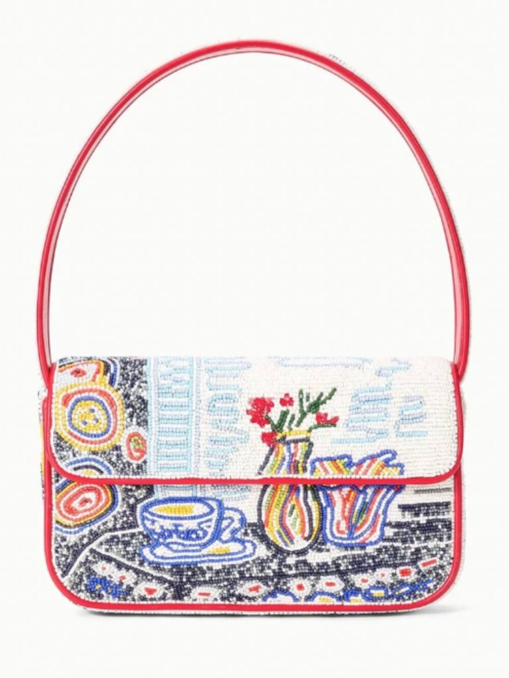 STAUD Tommy Beaded Bag, Tea Time